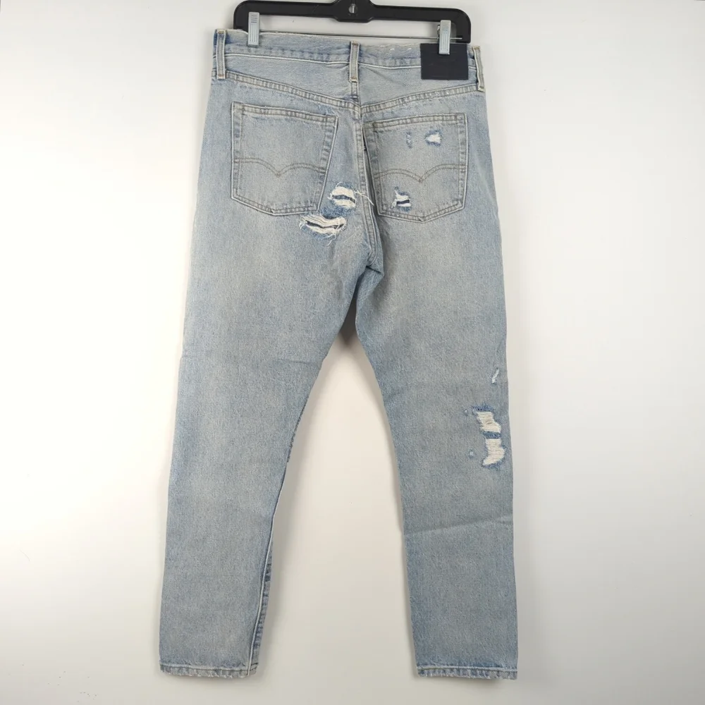 Levis 501 S Skinny Made and Crafted Patchwork Selvedge Jeans Big E - 34 - Picture 5 of 16